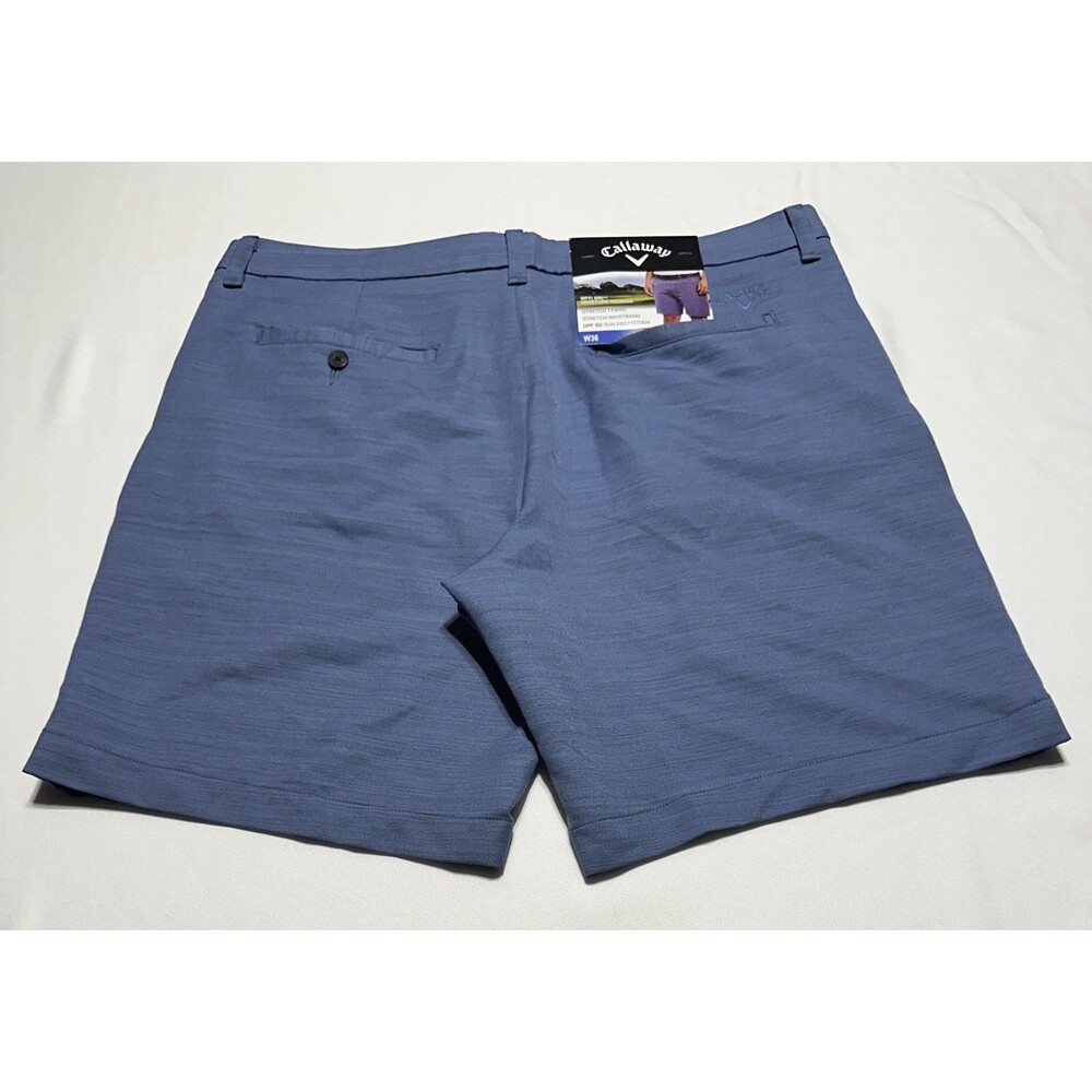 Callaway Performance Golf Shorts Opti Dri Mens 36 Blue Stretch Casual NWT New